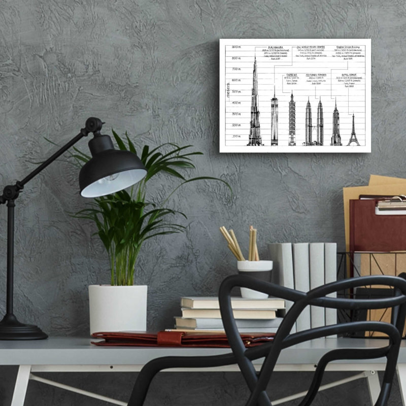 Architectural Heights par - Impression sans cadre, L 16 po x H 12 po