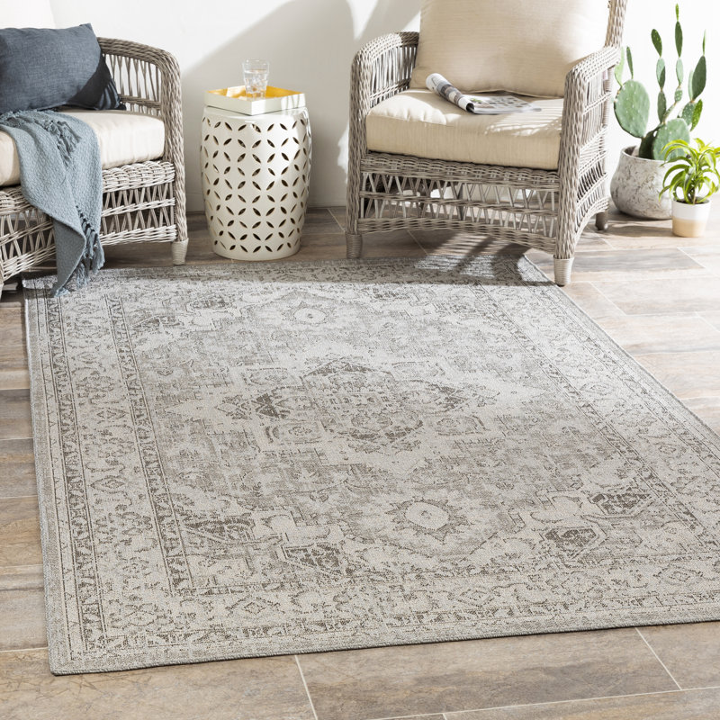 Sharron Oriental Indoor / Outdoor Rug, Rectangle 2' x 2'11"