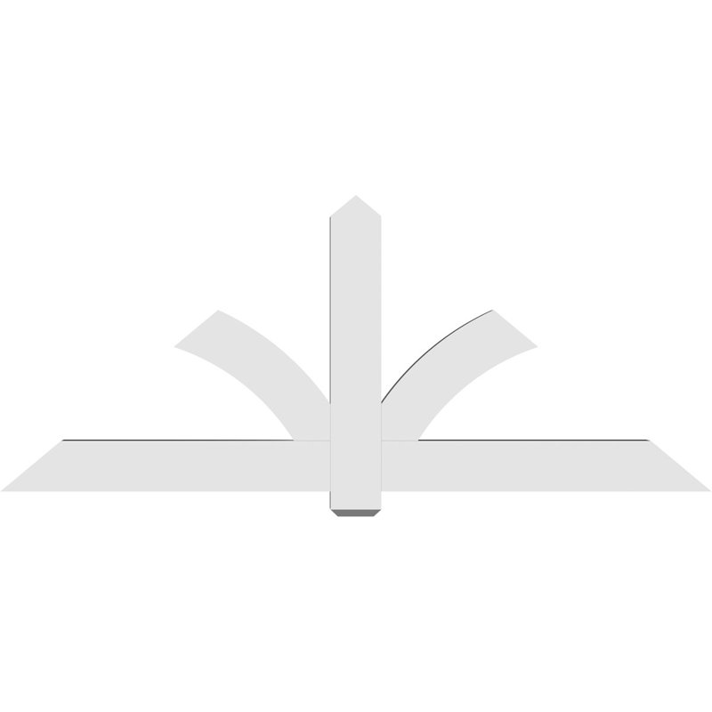 Support pour pignon en PVC Redmond, H 35 po x l 84 po (pas: 10/12), P 4 po x F 6 po