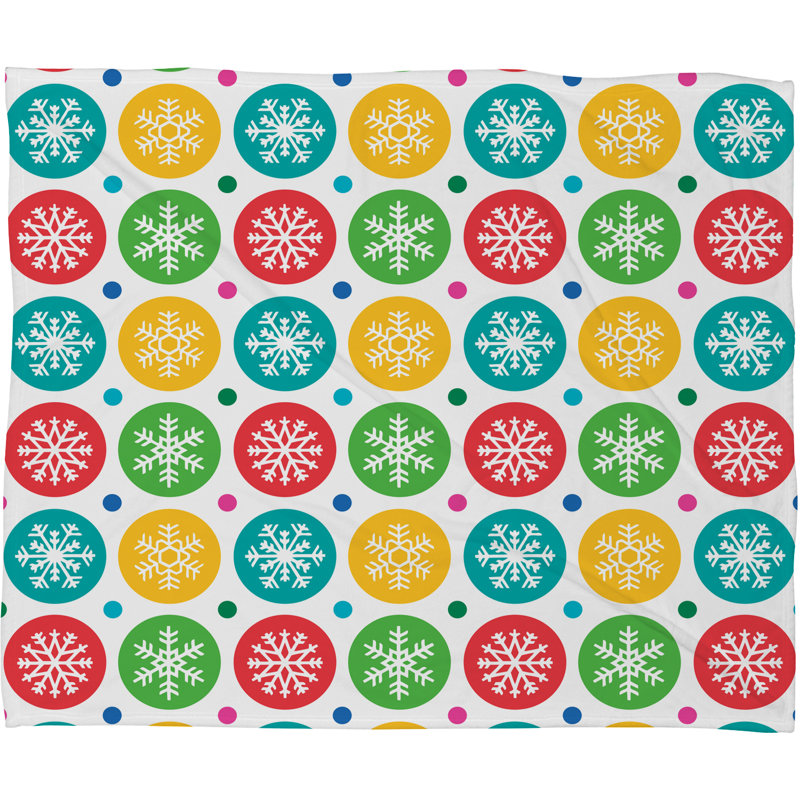 Jeté polaire pelucheux sierra flocons de neige Andi Bird, Petit