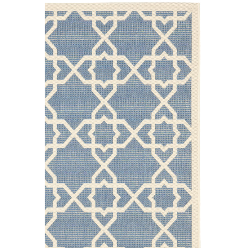 Herefordshire Performance Geometric Indoor/Outdoor Area Rug, Runner 2'3" x 12'