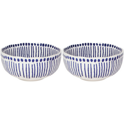 Set of 2 Sprout Stamped Mixing Bowl Small 6 inch