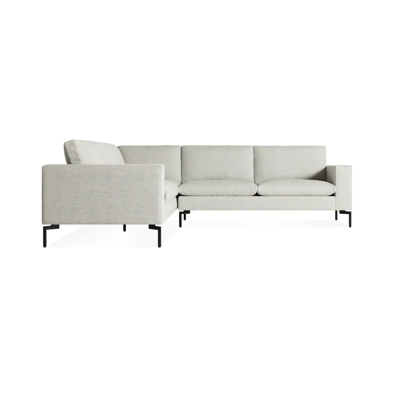 New Standard Sectional, Black, Right Hand Facing, Maharam Mode/Clavicle 100% Polyester