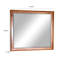 Miroir de commode Amy, cadre en bois d'acajou rustique 36 x 42-111734978