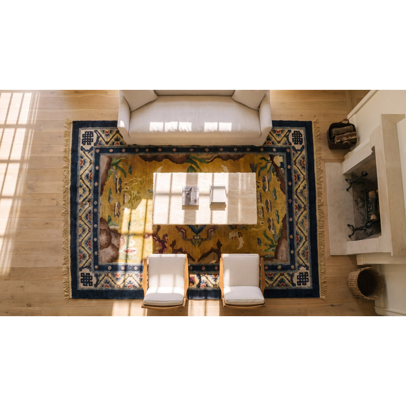 Hand Knotted Silk Area Rug