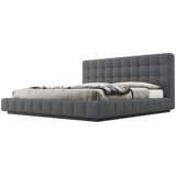Thompson Upholstered Wingback Bed
