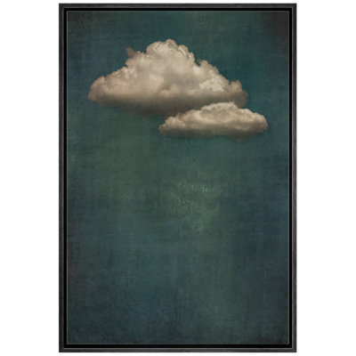Œuvre de décoration murale minimaliste bleu marine foncé foncé