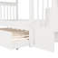 Lit superposé avec lit gigogne et rangement Twintwin - Blanc pour chambre à coucher-1731985893