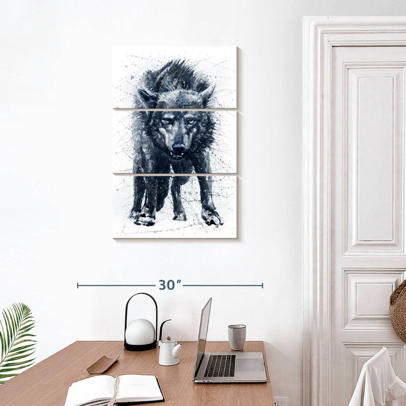 Brampt Angry Wolf, 32" H x 20" W