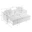 Canapé en flanelle verte pliable à double usage de 77,9 pouces à trois places pouvant être retiré et transformé en lit, pouvant être utilisé dans les chambres et les salons.-1367770591