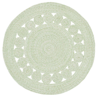 Braided Hand Woven No Pattern Indoor Rug