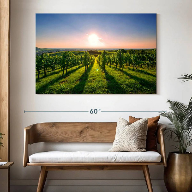Alvord Sunny Kraichgau Vineyard, H 34 po x l 51 po