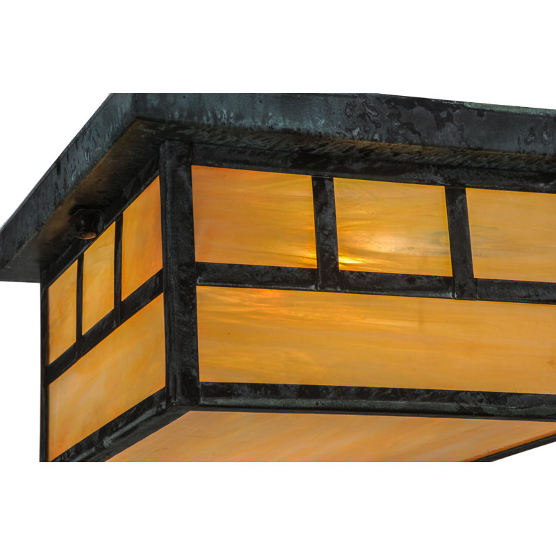 Dragica 4 - Light Flush Mount, Verdigris, Beige