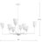 Pinellas 8 - Light Dimmable Tiered Chandelier-94230762