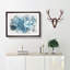 White Swan on a Blue Lake Watercolour - Picture Frame Graphic Art Print on MDF-56740359-56740364