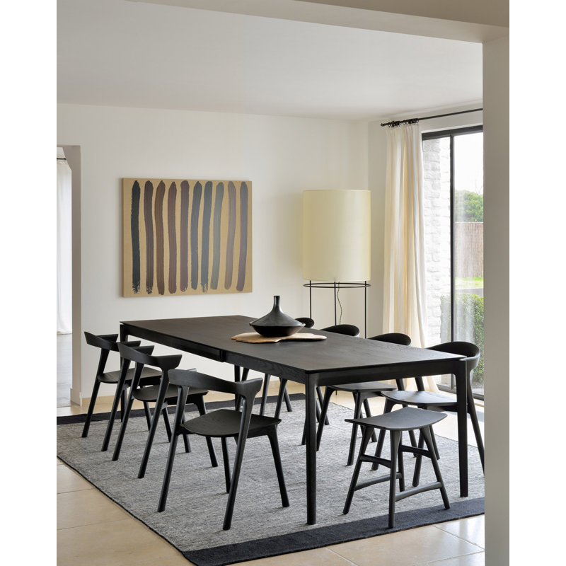 Osso Solid Wood Stool, Black