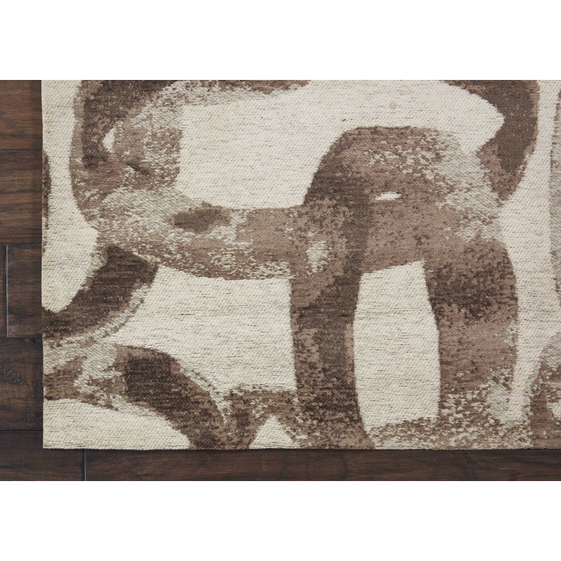 Jeness Abstract Area Rug in Glacier, Runner 2'3" x 7'6"