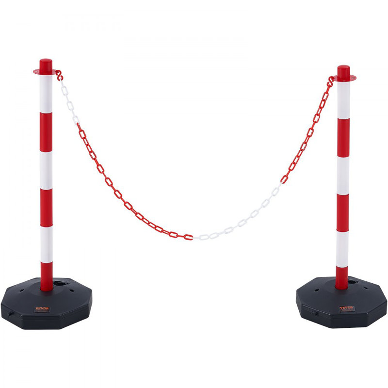 Cônes réglables de trafic délinéateur, paquet de 2, barrière de sécurité du trafic avec base remplissable 8 pi, pour contrôle de la circulation