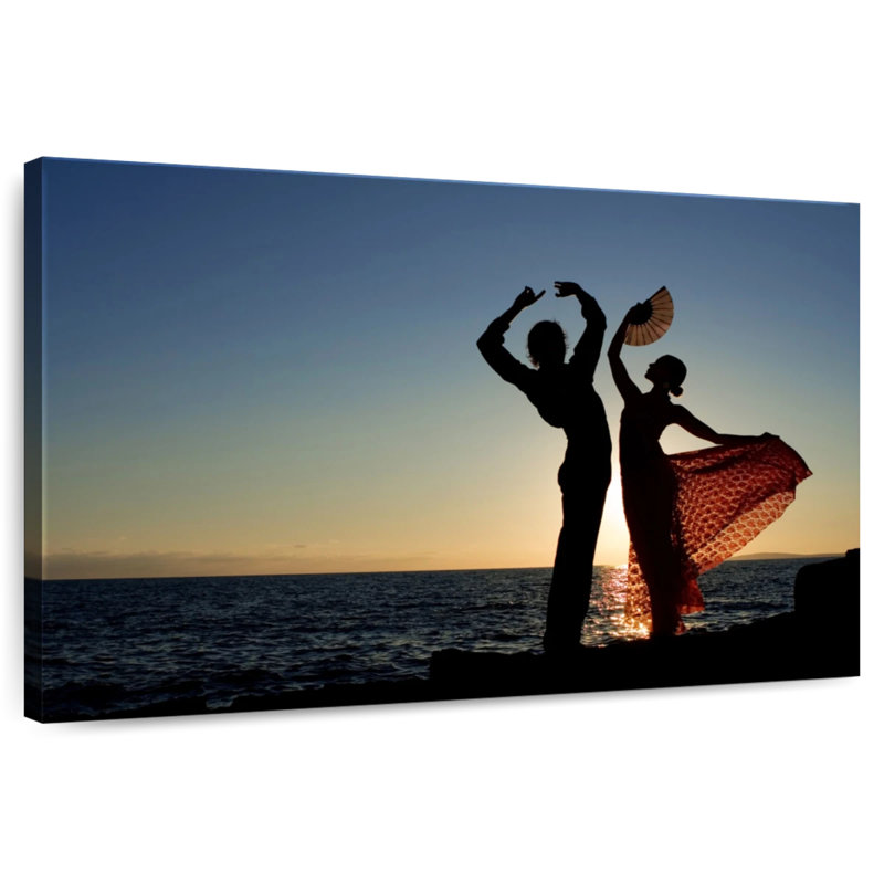 Enn, silhouette de danseurs espagnol, H 16 po x l 24 po