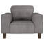 Fauteuil d'appoint capitonné en tissu-2062207535