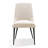 Linen Blend Metal Side Chair Dining Chair-1847891706-1847891707