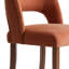 Ensemble de 8 chaises de salle à manger en bois massif recouvertes de chenille-372605914