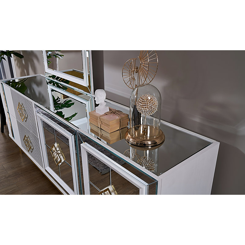 Ensemble de console et miroir de luxe Isabella