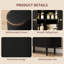 Buffet 47 "avec portes coulissantes, tablettes réglables et armoire de rangement pour la cuisine, la salle à manger-2011670401