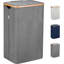 Fabric and Bamboo Laundry Hamper-368519605