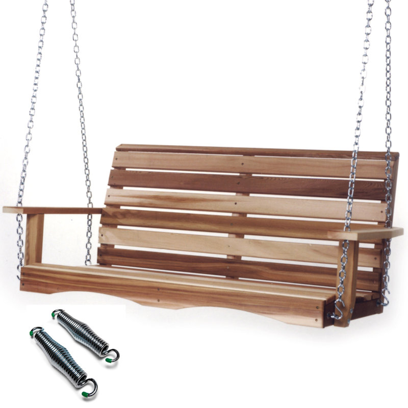  4-ft Porch Swing with Comfort Swing Springs