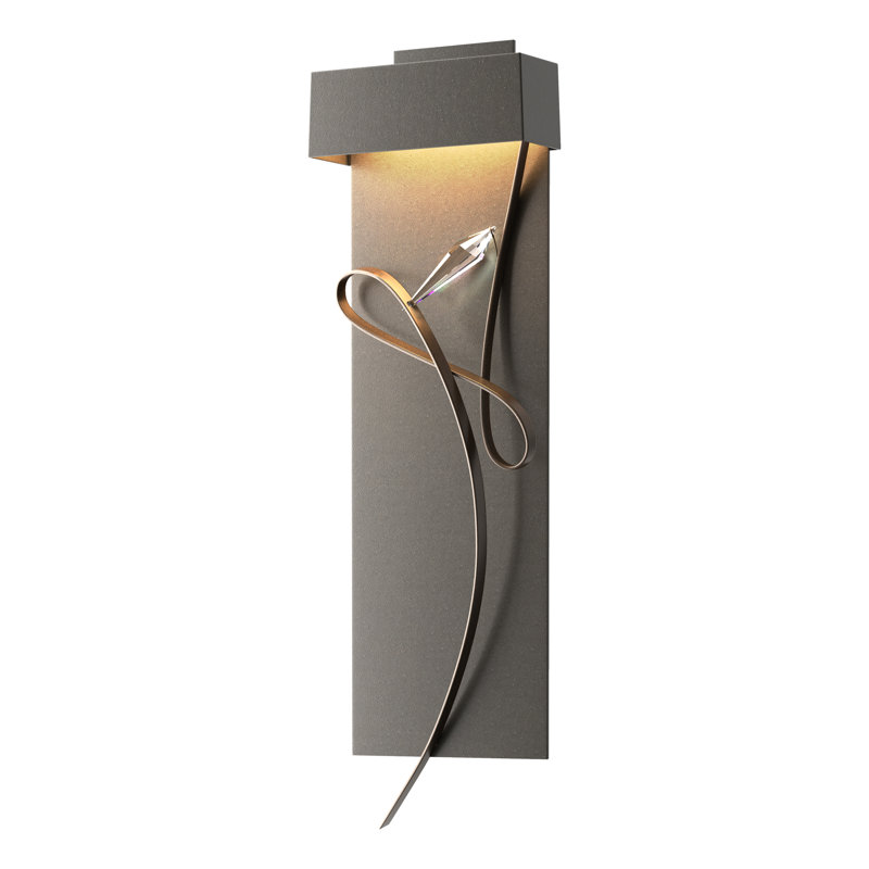 Rhapsody 1-Light LED Flush Mounted Sconce, Dark Smoke, Bronze