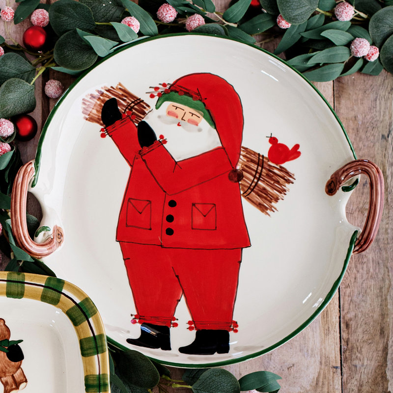 Old St. Nick Handmade Terra Bianca Dinner Plate