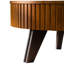 Table basse ronde de 31,5 po avec espace de rangement rétro, idéale pour le salon et le bureau-999086594