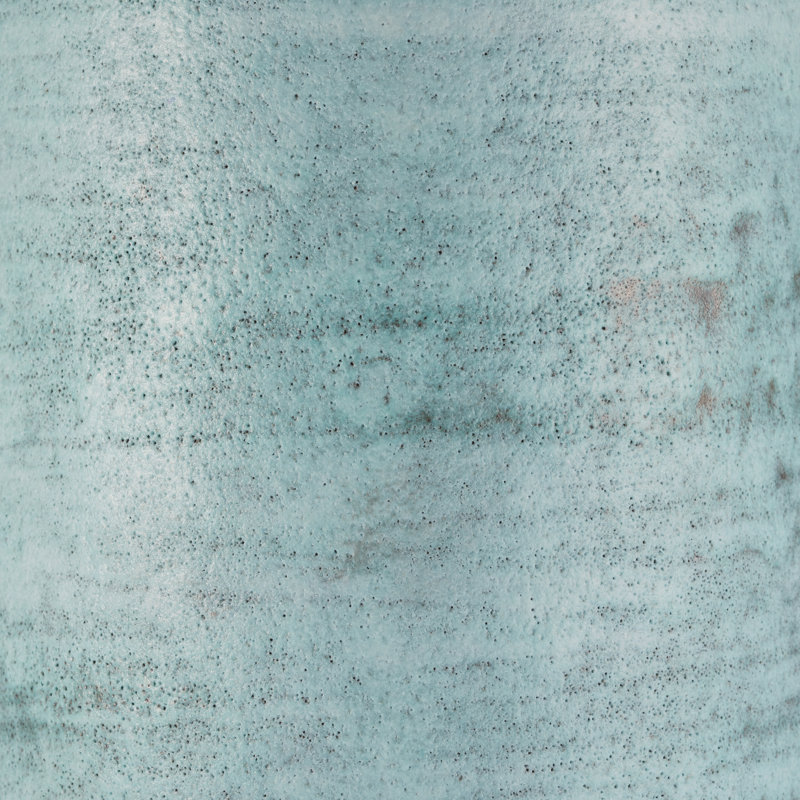 Vase de table bleu en céramique 6,1 po Calinda, Bleu