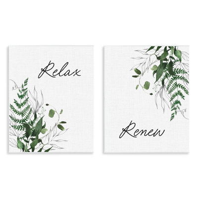 Ensemble de 2 plaques murales Relax Renew