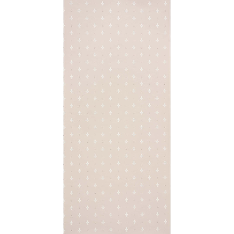 Papier peint fleur de lis, Rosé