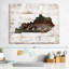 Kentucky Home Map sur impression sur toile-1657869462