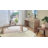 Minelba Farmhouse Console Table with Two Hidden Handle Drawers and Curved Edge