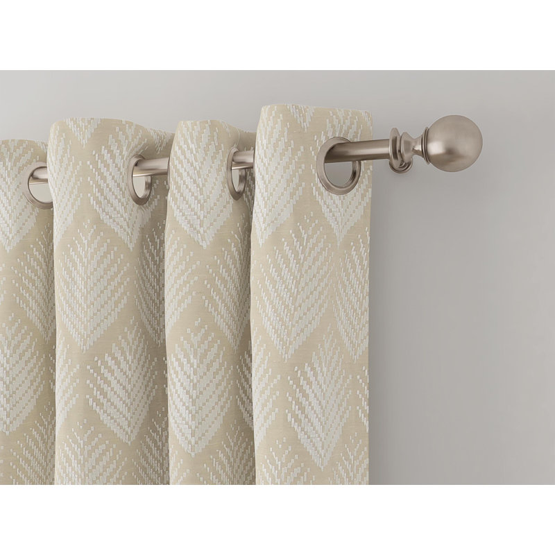 Rideau en polyester Jiromi, Beige