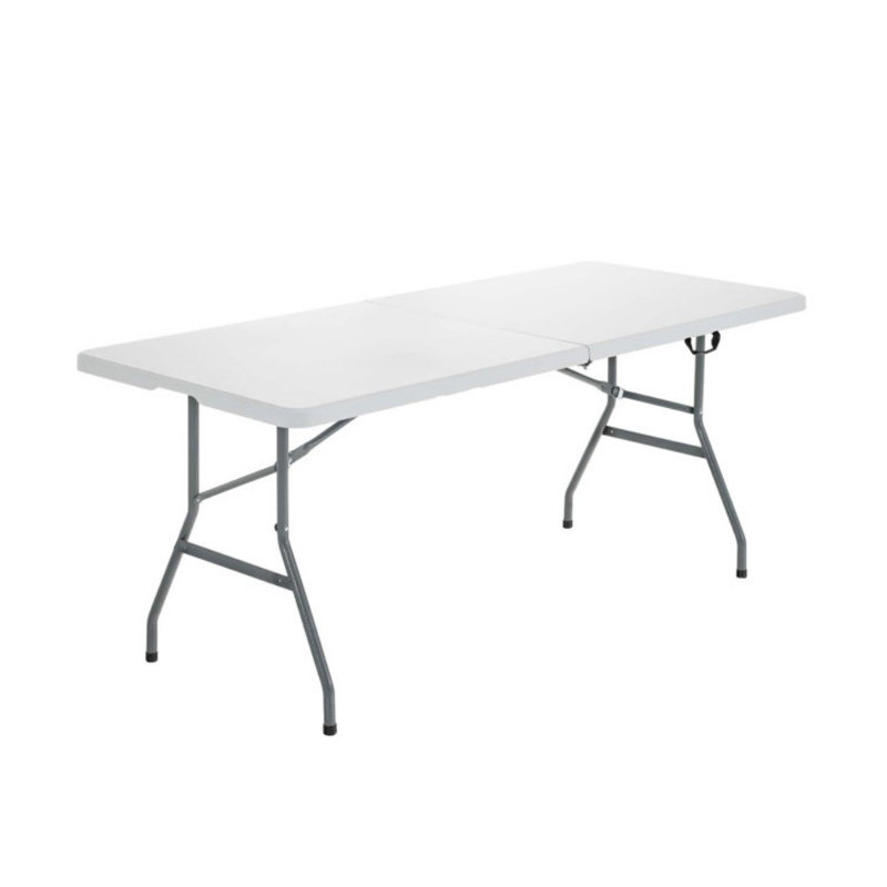 Table de camping pliante portative avec poignée de transport pour pique-nique