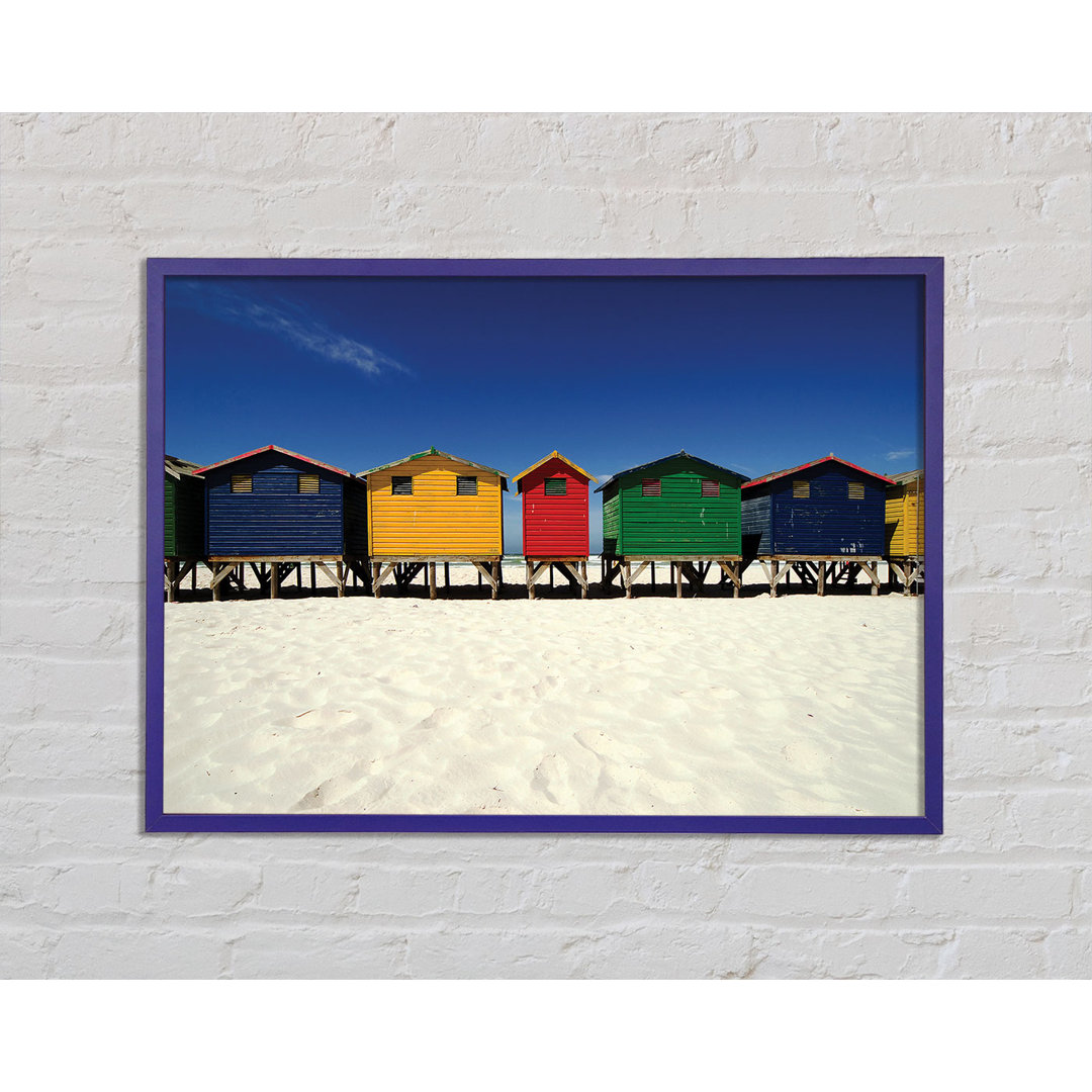 Gerahmtes Poster Beach Hut Skies