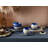 Deep Blue Sea 8 Piece Dinnerware Set, Service For 2