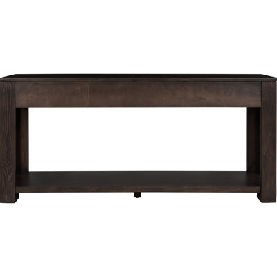 Entry Console Desk: Rectangular With Storage Space Table Drawer And Shelf: , Hallway Entryway