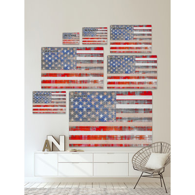 « american rêve » par parvez taj,-aquarelle, reproduction d’art sur bois