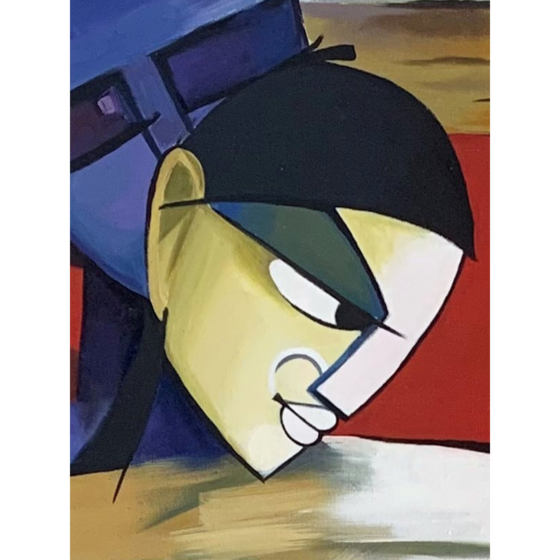 Chaleur | Huile sur toile | Magnifique peinture murale décorative | Par Pooja Agarwal