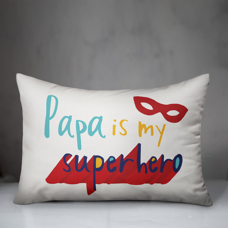  Housse de coussin rectangulaire super-héros Papa