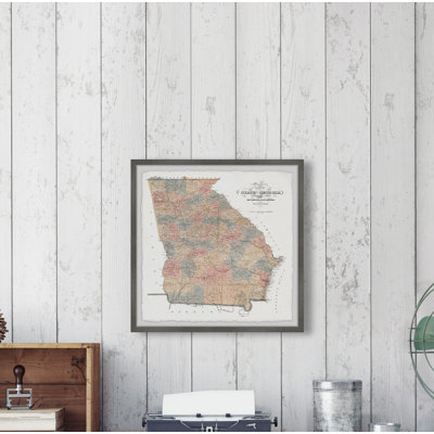 " State Of Georgia Vintage Map II "