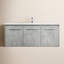 Ensemble de meuble-lavabo simple mural 48 "Penn-2117283819