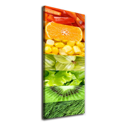 Fruits And Vegetables - Wrapped Canvas Print