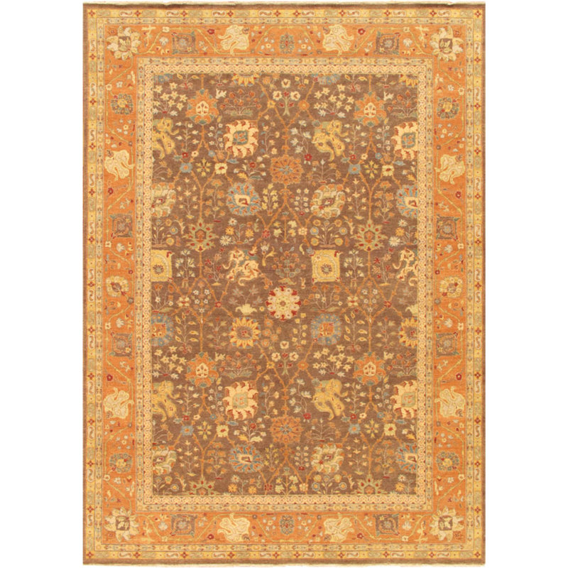 Baku Handmade Wool Floral Area Rug